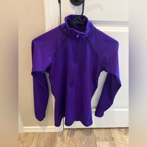 Nike Royal Purple Quarter-Zip Running Jacket